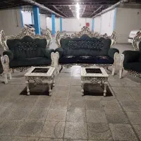 مبل سلطنتی 7 نفره همراه با گلمیز|مبلمان خانگی و میز عسلی|شیراز, شهرک گلستان|دیوار