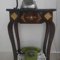 میز تلفن چوبی