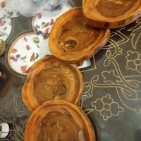۴عدد بشقاب چوبی|ظروف سرو و پذیرایی|قم, شهرک مهدیه|دیوار