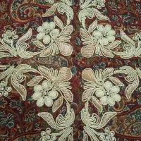 ترمه رومیزی سرمه دوزی شده