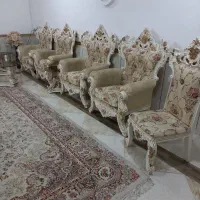 یکدست مبل سلطنتی 9نفره درحدنو|مبلمان خانگی و میز عسلی|دورود, |دیوار