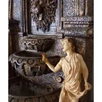 آبنما ساعت بزرگ دکوری|ساعت دیواری و تزئینی|تهران, آسمان|دیوار