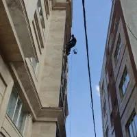 کار در ارتفاع با طناب راپل پیچ رلپلاک نانو|خدمات پیشه و مهارت|زنجان, |دیوار