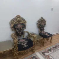 مبل ۹ نفره ساعت میز عسلی سلطنتی پنجه شیری مصری|مبلمان خانگی و میز عسلی|هشتگرد, هشتگرد قدیم|دیوار