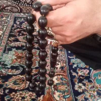 تسبیح کهربا نایاب شرابی