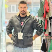 کاپشن چرم باکسی|لباس|تبریز, |دیوار