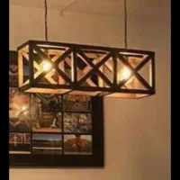 لوستر چوبی تزئینی