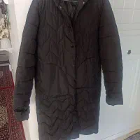 کاپشن مشکی کلاهدار