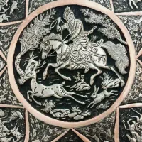 مجمع مسی سینی قلم زنی|صنایع دستی و سایر لوازم تزئینی|تهران, پارک شهر|دیوار