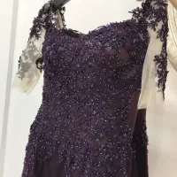 لباس مجلسی گن دوزی شده