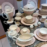 سرویس چینی زیبای بن‌چاین توس ۱۸ نفره