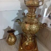 سماور برنجی یک لیتری