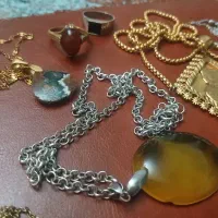 اکسسوری،شجر،عقیق کهنه اصل ،پلاک زنجیر رنگ ثابت