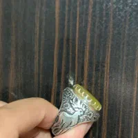 انگشتر توپاز و عقیق|جواهرات|رونیز, |دیوار