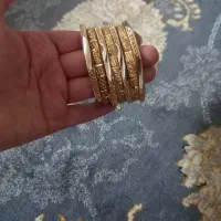 چهار عدد النگو طلاروس نونو سالم اب ‌‌کاری طلا|جواهرات|مشهد, نظام دوست|دیوار