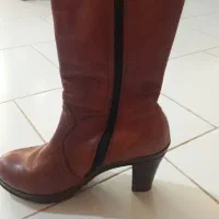 چکمه زنانه خارجی چرم طبیعی