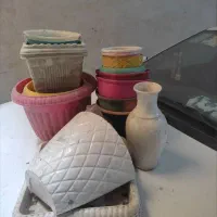 گلدان پلاستیکی وآهنی|گل و گیاه طبیعی|نسیم‌شهر, |دیوار