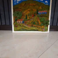 تابلو خونه روستایی|تابلو، نقاشی، عکس|تهران, خواجه نظام الملک|دیوار