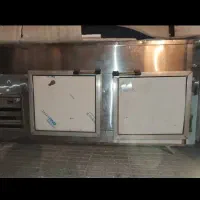 فریزر تاپینگ و یخچال 6 درب ایستاده استیل