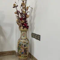 گلدون چینی سنتی قدیمی سایز بزرگ یک عدد سالم