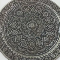 سینی و افتابه لگن مسی قدیمی|کلکسیون اشیاء عتیقه|فسا, |دیوار