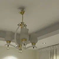 سه تا لوستر سفید