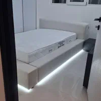 تخت نو عرض ۱۲۰ سه طرف نشیمن دارد ال ای دی دار|تخت و سرویس خواب|قم, عمار یاسر|دیوار