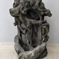 آبنمای بزرگ طرح صخره و تنه درخت، ارتفاع ۱۵۰ سانت|مجسمه، تندیس، ماکت|تهران, اختیاریه|دیوار