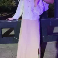 کت دامن لینن با کیف