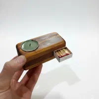 جا شمعی چوبی