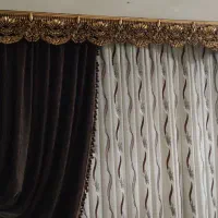 پرده شیک و در حد نو با تمام وسایل|پرده، رانر، رومیزی|شاهین‌شهر, شهرک سایت|دیوار
