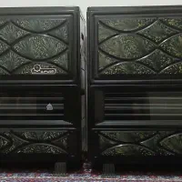 تعدادچهارعدد بخاری یه جفت سیب ویه شومینه و