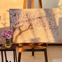 طراحی و اجرا انواع تابلو نقاشی برجسته و دست ساز