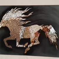 تابلوی آینه کاری|تابلو، نقاشی، عکس|کرمان, |دیوار