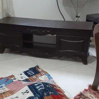 سلام میز تلویزیون رنگ قهوه ای|میز تلویزیون|رشت, معلولین|دیوار
