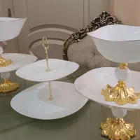 ست ارکوپال لب طلایی ۵ تیکه مناسب جهیزیه