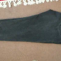 شلوار مام فیت ذغالی پارچه ترک سایز۳۲