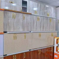 کابینت سفید صفحه مشکی کد(۲۲۱۱۰۰۰)|مصالح و تجهیزات ساختمان|فومن, |دیوار