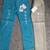 حراج۲۸عدد شلوار نو دخترانه جنس کتان خارجی