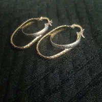 گوشواره رنگ ثابت طرح طلا