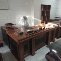 انواع میز مدیریت شیک و چرم سایز ۱۸۰|مبلمان اداری|صدرا-فارس, فاز ۱|دیوار