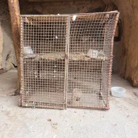 قفس دوطبقه آهنی