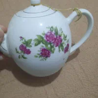 قوری گل سرخی|قوری، کتری، قهوه‌ساز دستی|قم, شاه سید علی|دیوار