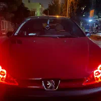 چراغ جلو ۲۰۶ نئون دار قرمز مات