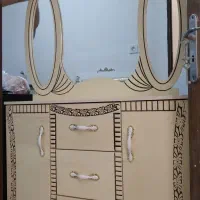 بوفه ساعت اجاق گاز آیینه شمعدان میزآرایش با آیینه|بوفه، ویترین، کنسول|رشت, یخسازی|دیوار