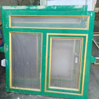 دو عدد پنجره آلومینیومی