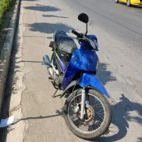 موتور بی کلاچ رنگ آبی مدل 90