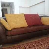 مبل چرم وپارچه