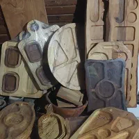 سینی مزه چوبی و پذیرایی و اردو خوری