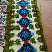 گلیم فرش گل برجسته